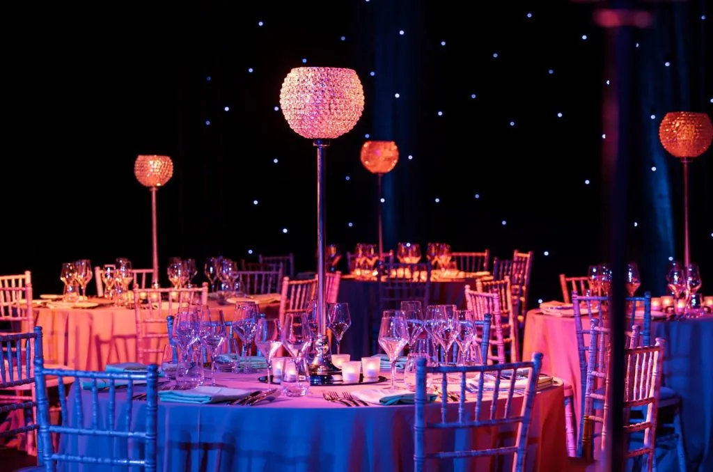 a table set for a party